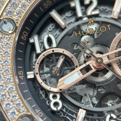 Đồng Hồ Hublot Big Bang Unico King Gold Replica 11 Đính Full Đá Máy Cơ Thuỵ Sỹ 45mm (2)