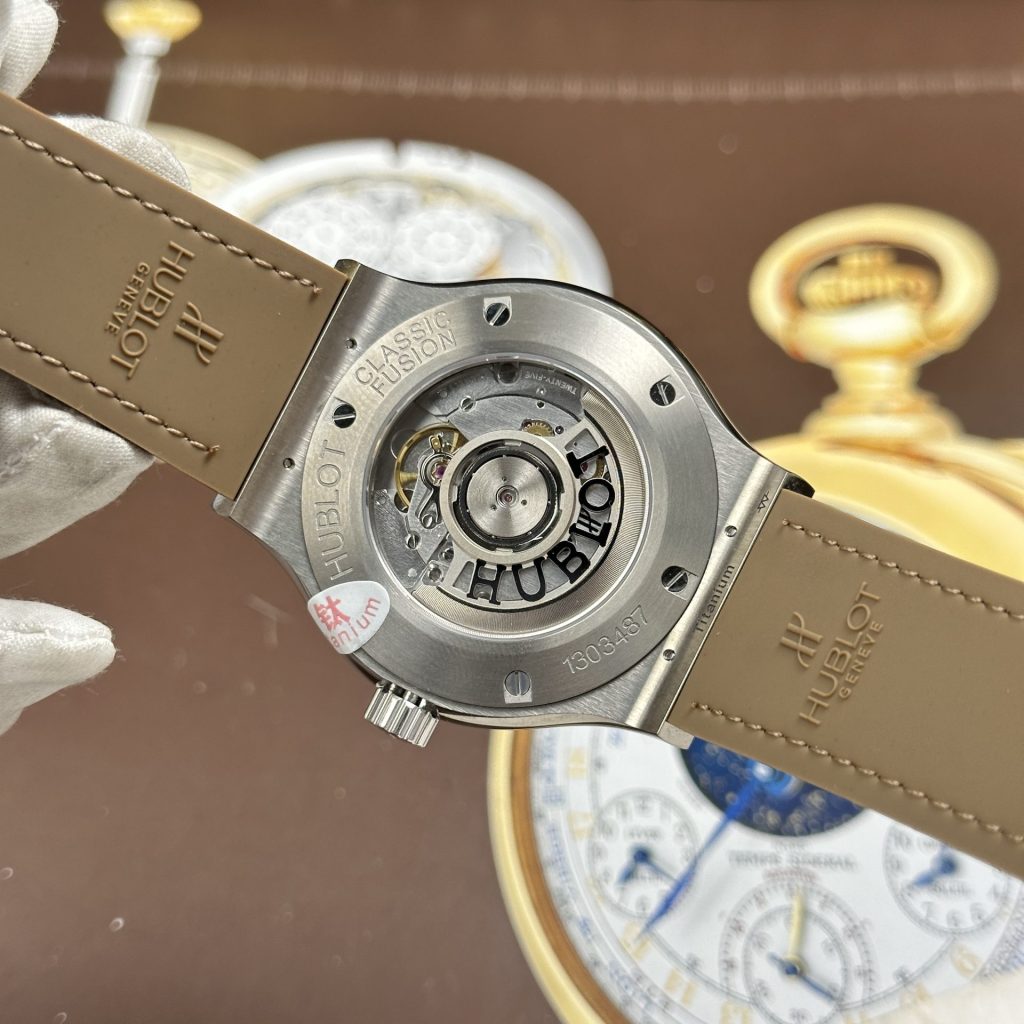 Đồng Hồ Hublot Classic Fusion Replica 11 Màu Nâu Xám Nhà Máy JJZ 42mm (2)