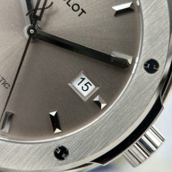 Đồng Hồ Hublot Classic Fusion Replica 11 Màu Nâu Xám Nhà Máy JJZ 42mm (2)