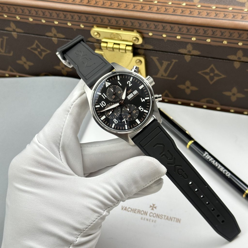 Đồng Hồ IWC Pilot’s Chronograph APXGP IW378009 Replica 11 Mặt Đen Máy Cơ Thuỵ Sỹ 43mm (2)