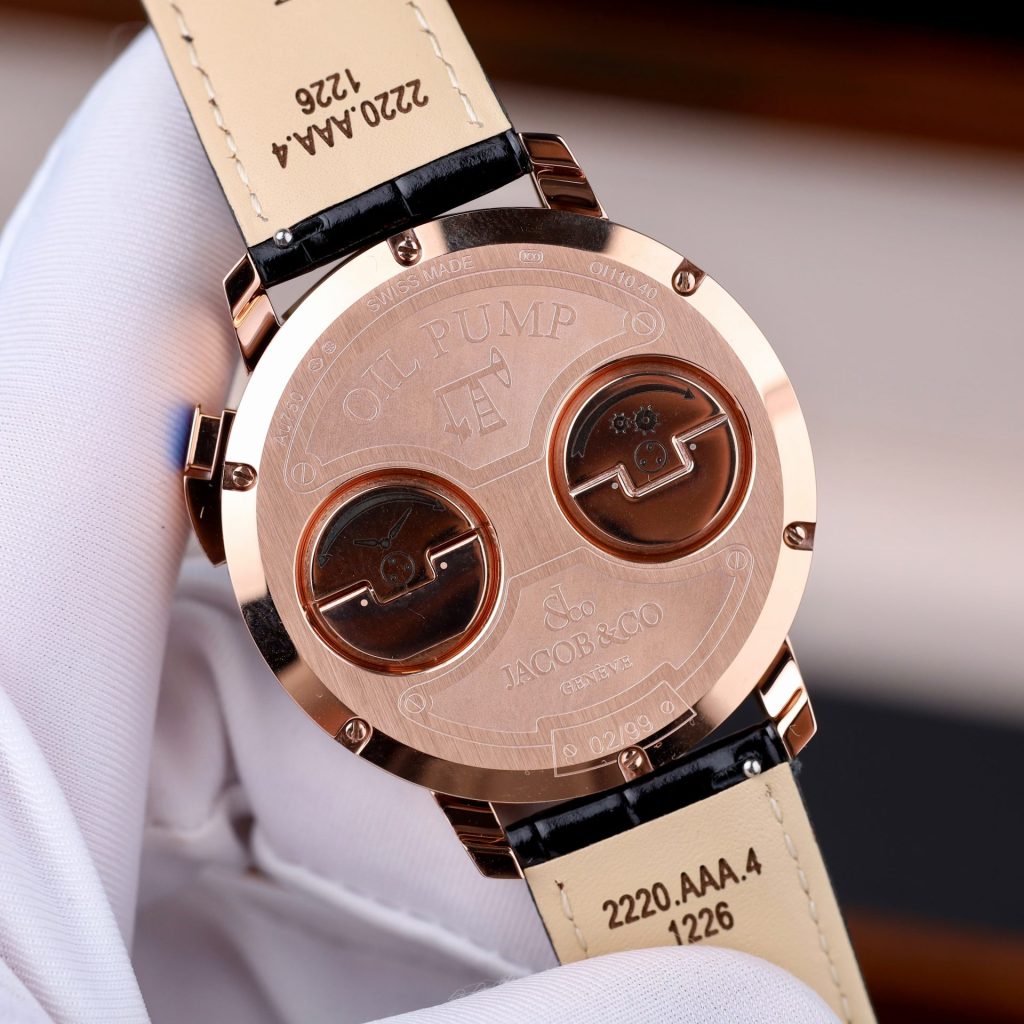 Đồng Hồ Jacob & Co Oil Pump Replica 11 Hoạ Tiết Mô Phỏng Giếng Khoan Dầu 44mm (1)