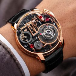 Đồng Hồ Jacob & Co Oil Pump Replica 11 Hoạ Tiết Mô Phỏng Giếng Khoan Dầu 44mm (1)