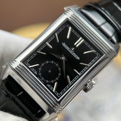 Đồng Hồ Jaeger LeCoultre Chế Tác Master Reverso Tribute Small Seconds 2 Mặt Xám Và Đen 28 (2)