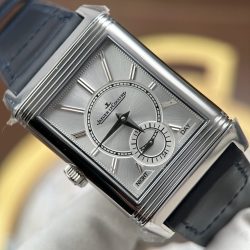 Đồng Hồ Jaeger LeCoultre Rep 11 Master Reverso Tribute Small Seconds 2 Mặt Xám Và Xanh Dương 28 (2)
