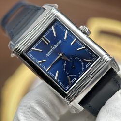 Đồng Hồ Jaeger LeCoultre Rep 11 Master Reverso Tribute Small Seconds 2 Mặt Xám Và Xanh Dương 28 (2)