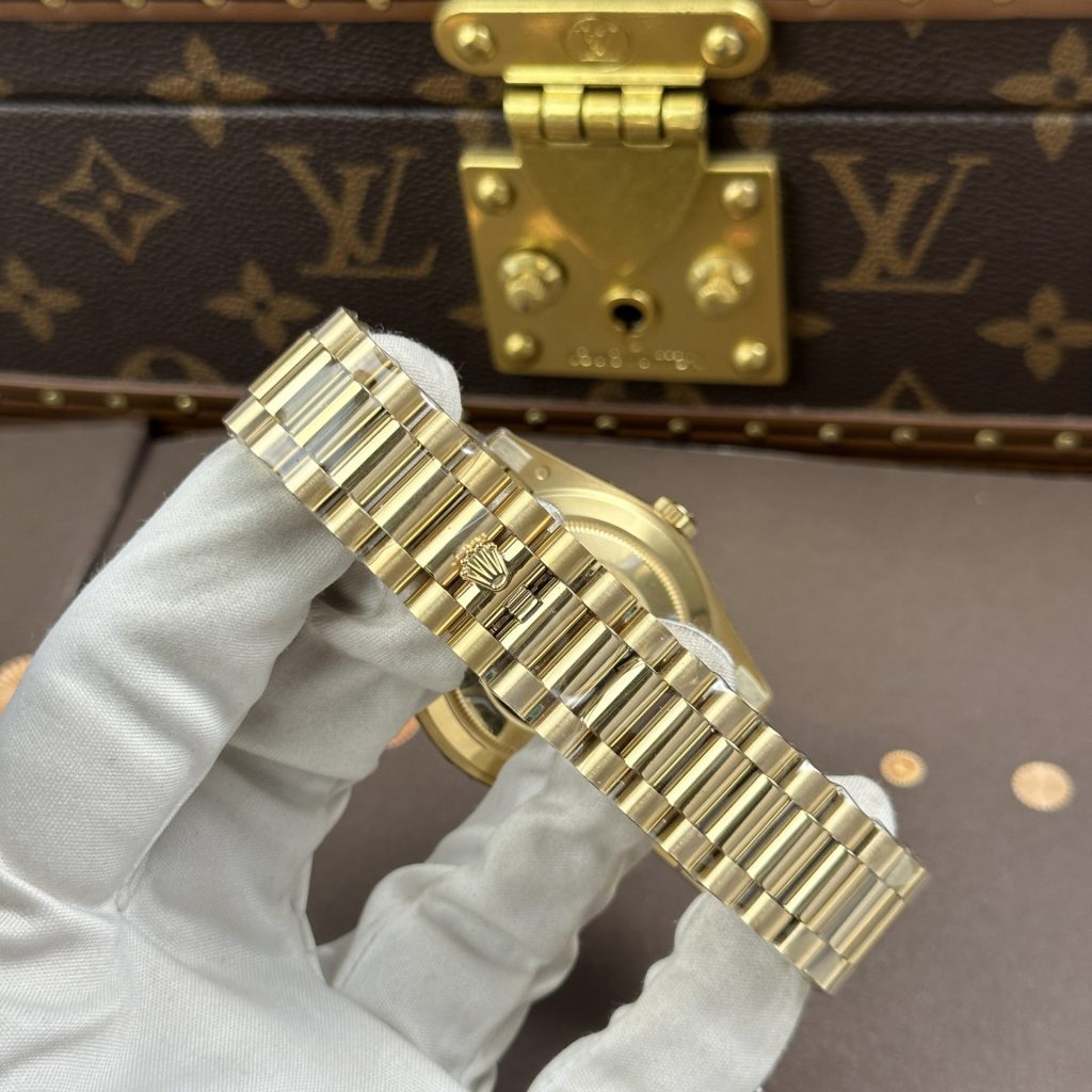 Đồng Hồ Nam Rolex Day-Date Replica 11 Mặt Xanh Lá Bộ Chuyển Động Calibre 3255 Nhà Máy RC 40mm (2)