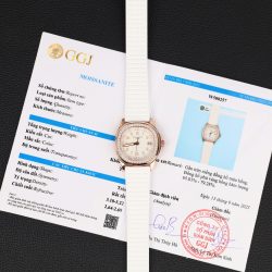 Đồng Hồ Nữ Patek Philippe Aquanaut 5067 Chế Tác Bọc Vàng Thật Viền Đính Moissanite 35 (2)