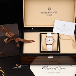 Đồng Hồ Nữ Patek Philippe Aquanaut 5067 Chế Tác Bọc Vàng Thật Viền Đính Moissanite 35 (2)