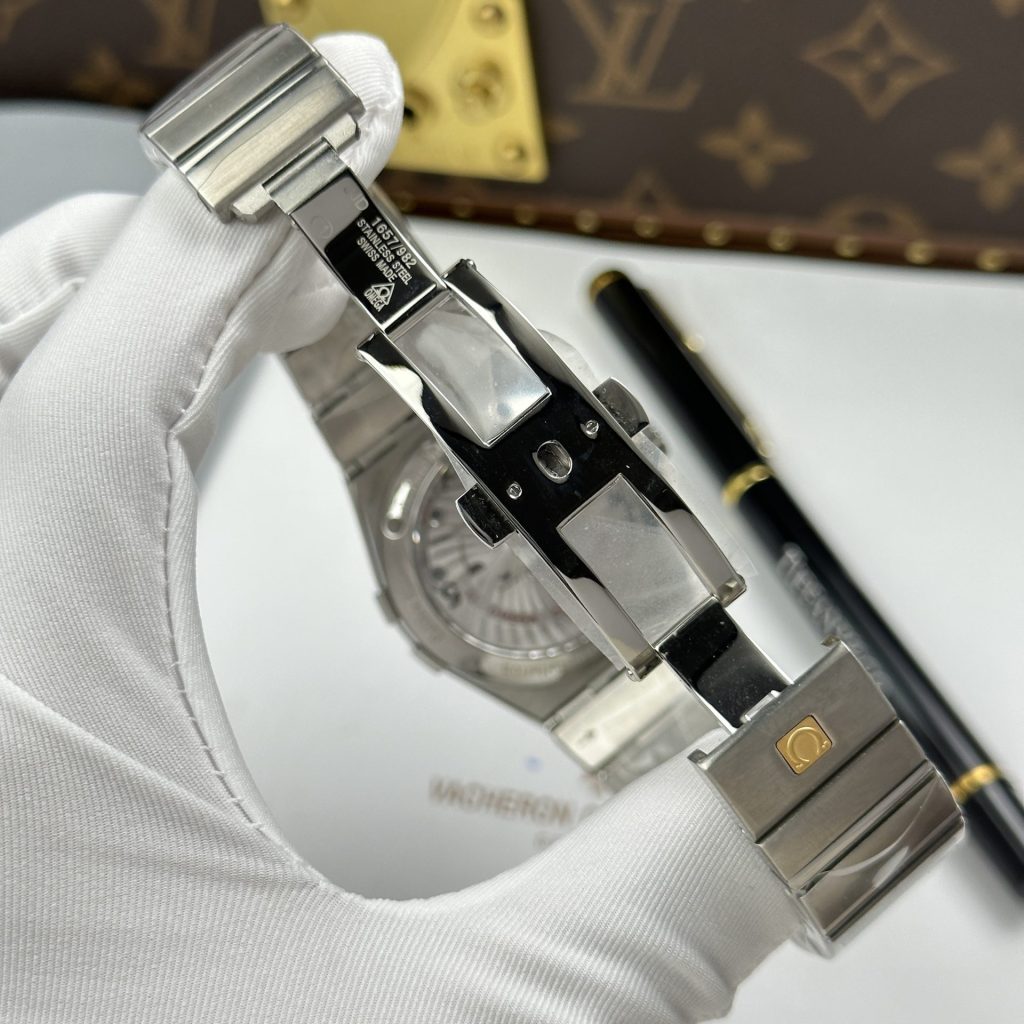 Đồng Hồ Omega Constellation Replica Cao Cấp Mặt Trắng Máy Cơ Thuỵ Sỹ 38mm (2)