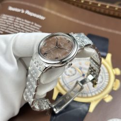 Đồng Hồ Omega De Ville Prestige Chế Tác Mặt Khảm Xà Cừ Nâu Máy Cơ Thuỵ Sỹ 34mm (2)