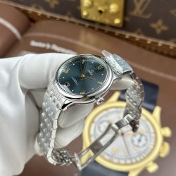 Đồng Hồ Omega De Ville Prestige Rep 11 Mặt Số Màu Xanh Lam Máy Cơ Thuỵ Sỹ 34mm (2)