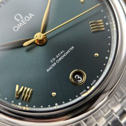 Đồng Hồ Omega De Ville Prestige Rep 11 Mặt Số Màu Xanh Lam Máy Cơ Thuỵ Sỹ 34mm (2)