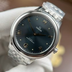 Đồng Hồ Omega De Ville Prestige Rep 11 Mặt Số Màu Xanh Lam Máy Cơ Thuỵ Sỹ 34mm (2)