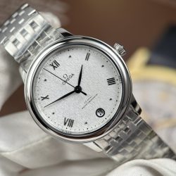Đồng Hồ Omega De Ville Prestige Replica 11 Nữ Mặt Số Màu Trắng Vân Xước 34mm (2)