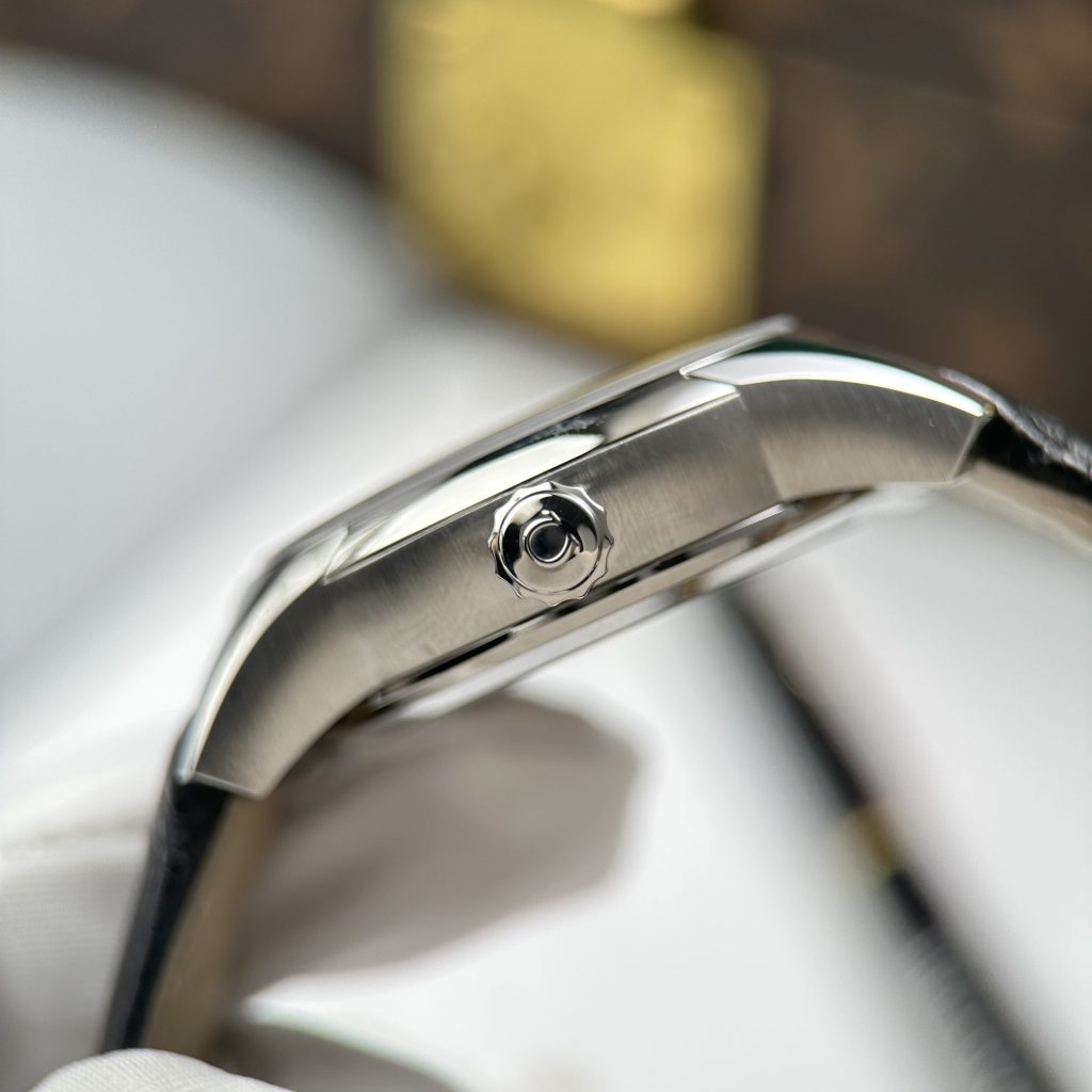 Đồng Hồ Omega Rep Cao Cấp De Ville Co-Axial Chronometer 8500 Mặt Xanh Dương Dây Da 41mm (2)