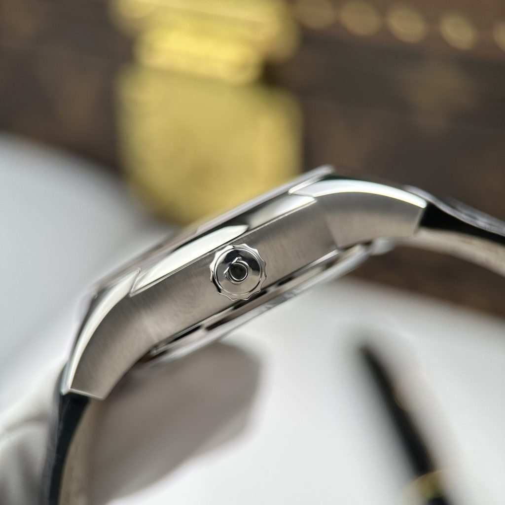 Đồng Hồ Omega Replica 11 De Ville Co-Axial Chronometer 8500 Mặt Đen Dây Da 41mm (2)