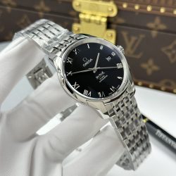 Đồng Hồ Omega Replica 11 De Ville Co-Axial Chronometer 8500 Mặt Đen Dây Kim Loại 41mm (2)