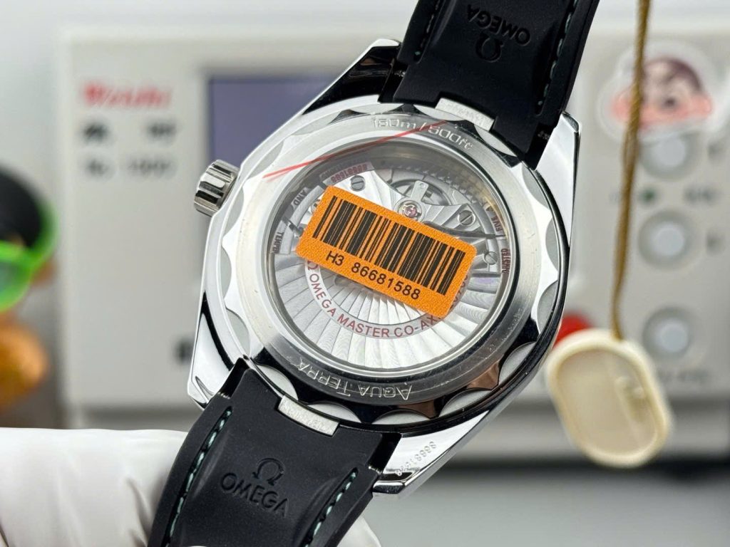 Đồng Hồ Omega Seamaster Co-Axial Replica 11 Mặt Xanh Lục Lam Dây Cao Su Xưởng VS 41mm (2)