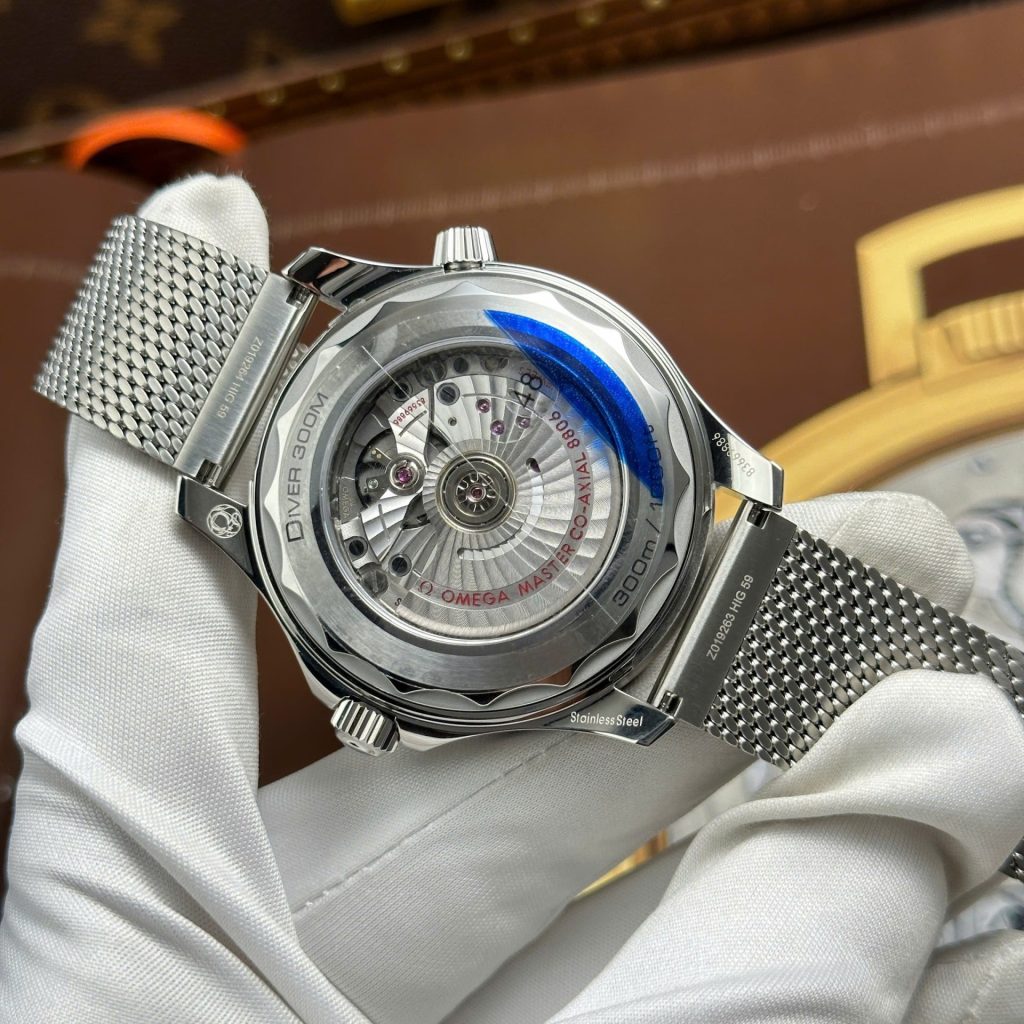 Đồng Hồ Omega Seamaster Diver 300M Replica 11 Mặt Đen Máy Calibre 8806 Super Clone VSF 42mm (2)