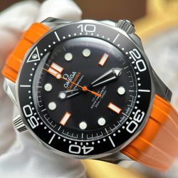 Đồng Hồ Omega Seamaster Diver 300M Replica 11 Mặt Đen Máy Calibre 8806 Super Clone VSF 42mm (2)