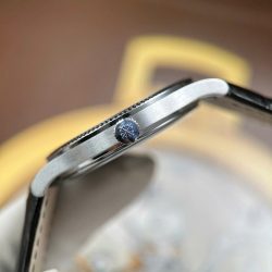 Đồng Hồ Patek Philippe Calatrava 6119 Rep Cao Cấp Mặt Xám Dây Da Màu Đen 39mm (2)