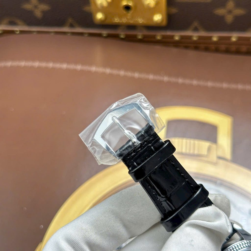 Đồng Hồ Patek Philippe Calatrava 6119 Rep Cao Cấp Mặt Xám Dây Da Màu Đen 39mm (2)