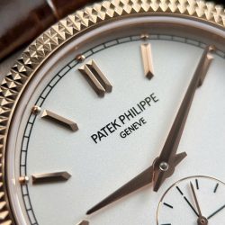 Đồng Hồ Patek Philippe Calatrava 6119R Replica 11 Mặt Trắng Vỏ Mạ Vàng Hồng 39mm (2)