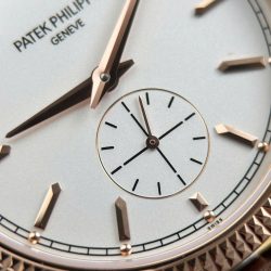 Đồng Hồ Patek Philippe Calatrava 6119R Replica 11 Mặt Trắng Vỏ Mạ Vàng Hồng 39mm (2)