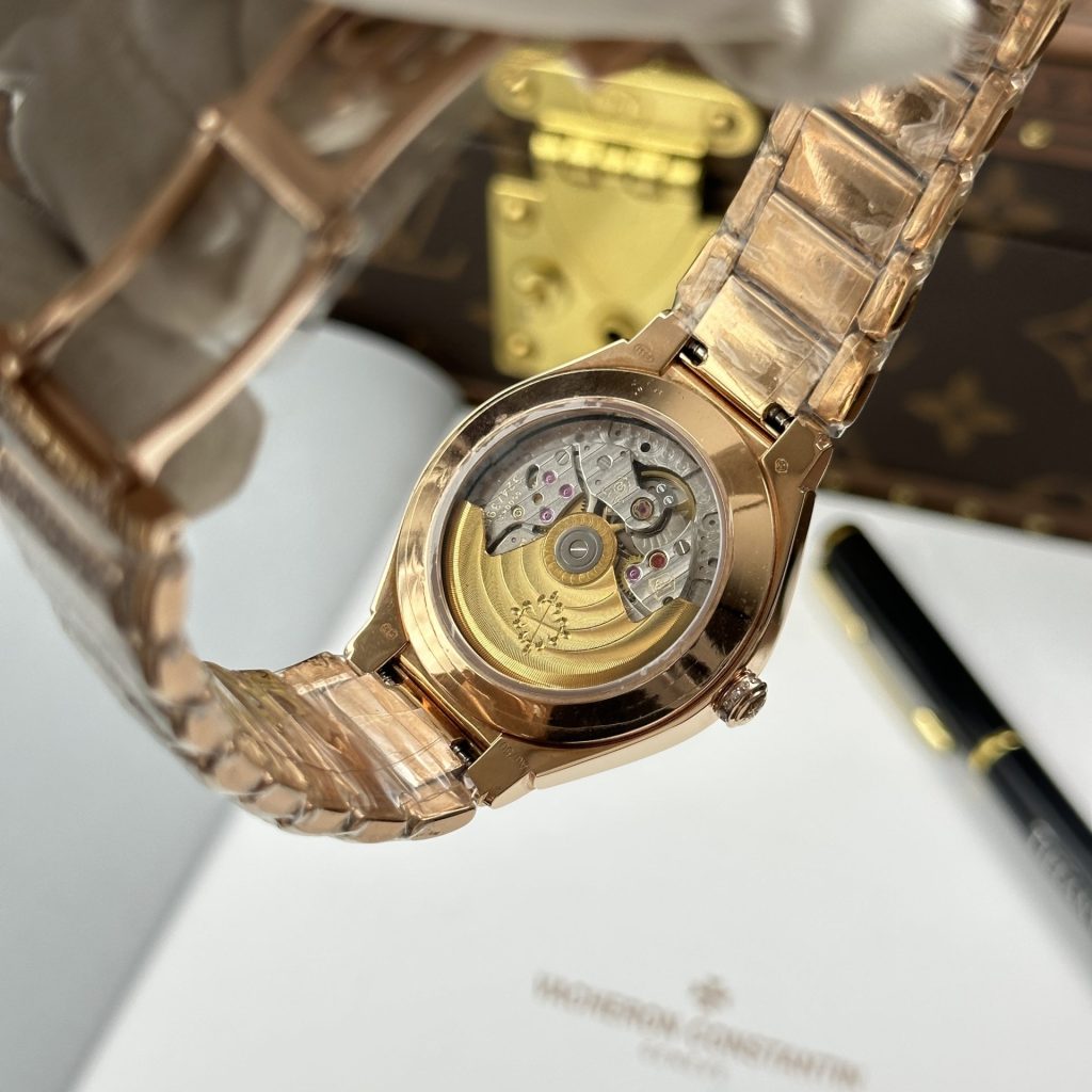 Đồng Hồ Patek Philippe Twenty 4 7300 Chế Tác Vỏ Mạ Vàng Hồng Đính Full Đá 36mm (2)