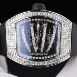 Đồng Hồ Richard Mille RM59-01 Replica 11 Đính Full Đá Dây Cao Su 51x43mm (2)