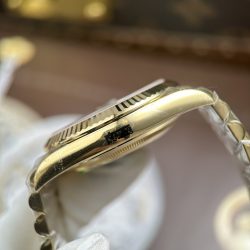 Đồng Hồ Rolex Day-Date Chế Tác Mặt Vàng Champagne Máy Calibre 3255 Super Clone Nhà Máy RC 40mm (2)