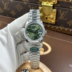 Đồng Hồ Rolex Day-Date Chế Tác Mặt Xanh Lá Cây Tinh Chỉnh Trọng Lượng 212 Gram Nhà Máy RC 40mm (2)