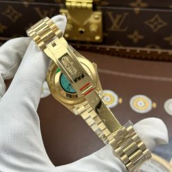 Đồng Hồ Rolex Day-Date Chế Tác Mặt Xanh Ombre Máy Calibre 3255 Super Clone Nhà Máy RC 40mm (2)