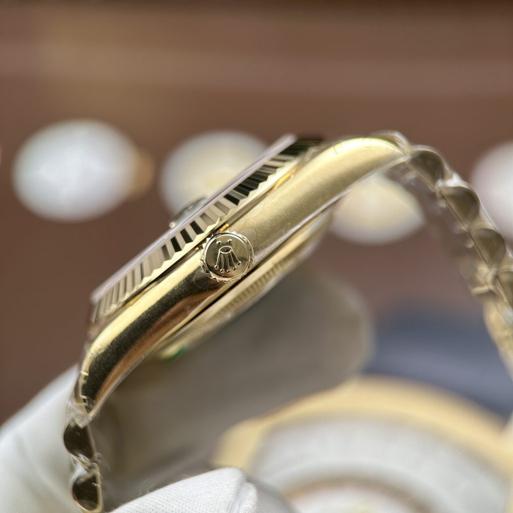 Đồng Hồ Rolex Day-Date Chế Tác Mặt Xanh Ombre Máy Calibre 3255 Super Clone Nhà Máy RC 40mm (2)