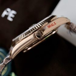 Đồng Hồ Rolex Day-Date Mạ Vàng Hồng Replica 1 1 Nặng 186 Grams Nhà Máy QF 40mm (1)