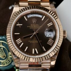 Đồng Hồ Rolex Day-Date Mạ Vàng Hồng Replica 1 1 Nặng 186 Grams Nhà Máy QF 40mm (1)