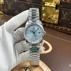 Đồng Hồ Rolex Day-Date Mặt Xanh Băng Chế Tác Bộ Chuyển Động Calibre 3255 Nhà Máy RC 40mm (2)