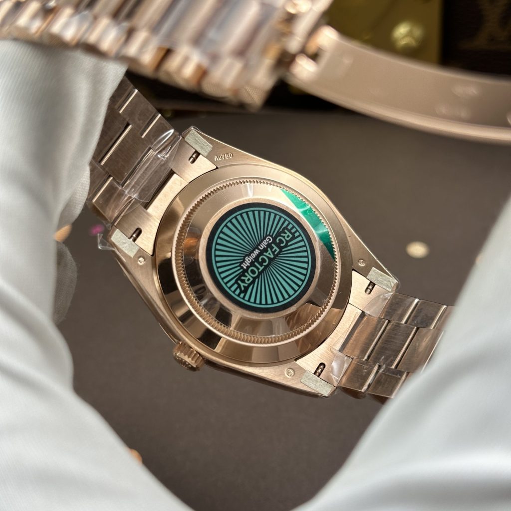 Đồng Hồ Rolex Day-Date Nam Chế Tác Mặt Bạc Bộ Chuyển Động Calibre 3255 Nhà Máy RC 40mm (2)