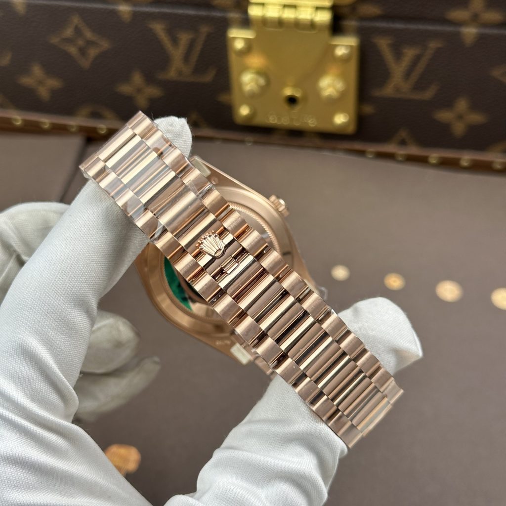 Đồng Hồ Rolex Day-Date Nam Chế Tác Mặt Bạc Bộ Chuyển Động Calibre 3255 Nhà Máy RC 40mm (2)