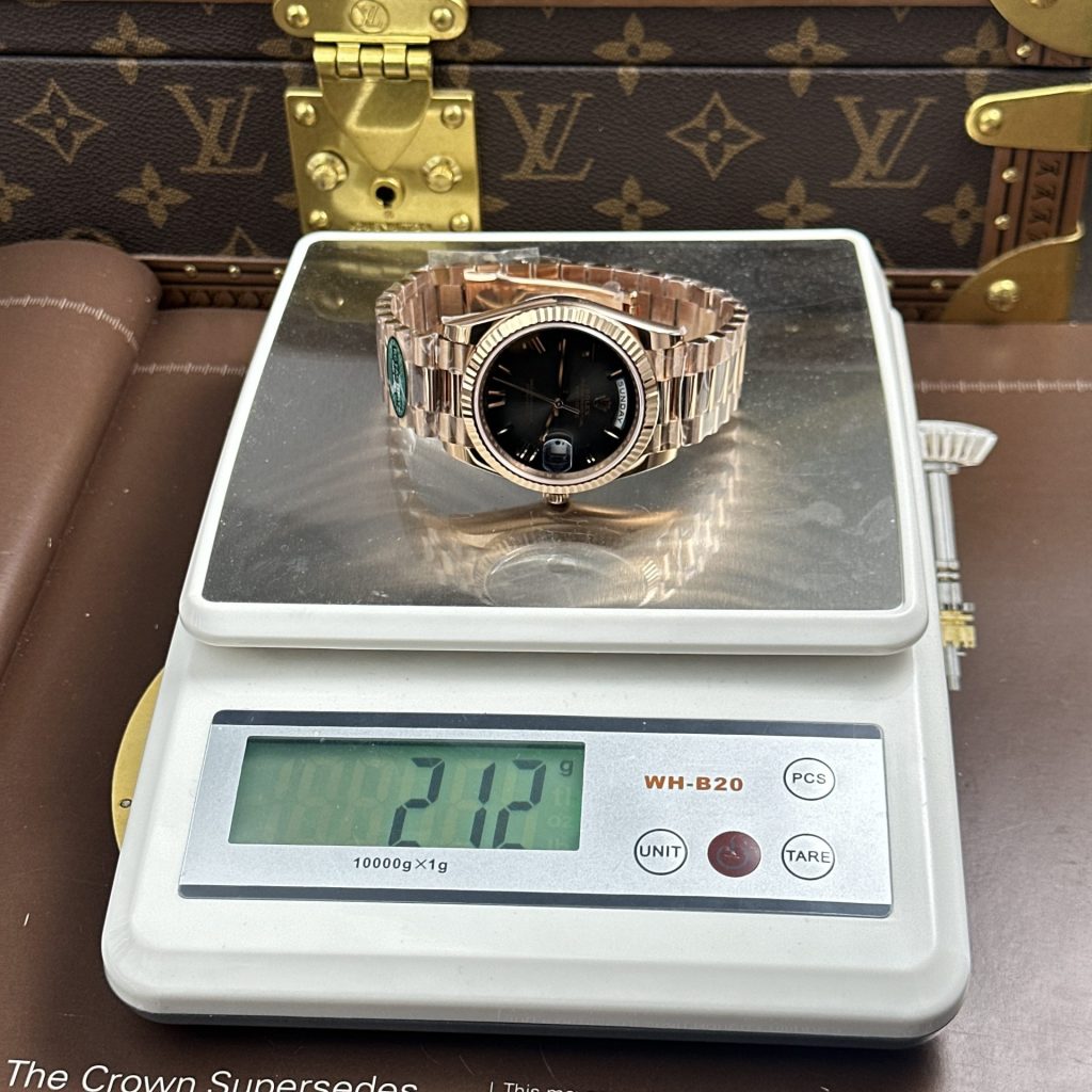 Đồng Hồ Rolex Day-Date Rep 1 1 Mặt Xám Ombre Bộ Chuyển Động Calibre 3255 Xưởng RC 40mm (2)