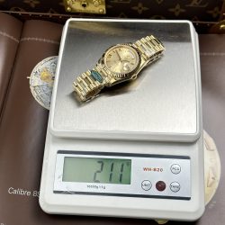 Đồng Hồ Rolex Day-Date Rep 11 Mặt Vàng Champagne Trọng Lượng 212 Gram Chuẩn Auth RCF 40mm (2)