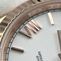 Đồng Hồ Rolex Day-Date Replica 11 Mặt Trắng Sứ Trọng Lượng 212 Gram Chuẩn Auth Nhà Máy RC 40mm (2)